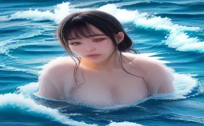穗高有纪清新系写真画面，自然光线下站在窗边，风格温柔安静