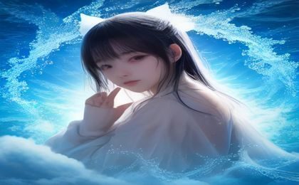 穗高有纪近期活动花絮图，舞台灯光下侧脸特写，氛围略带梦幻感